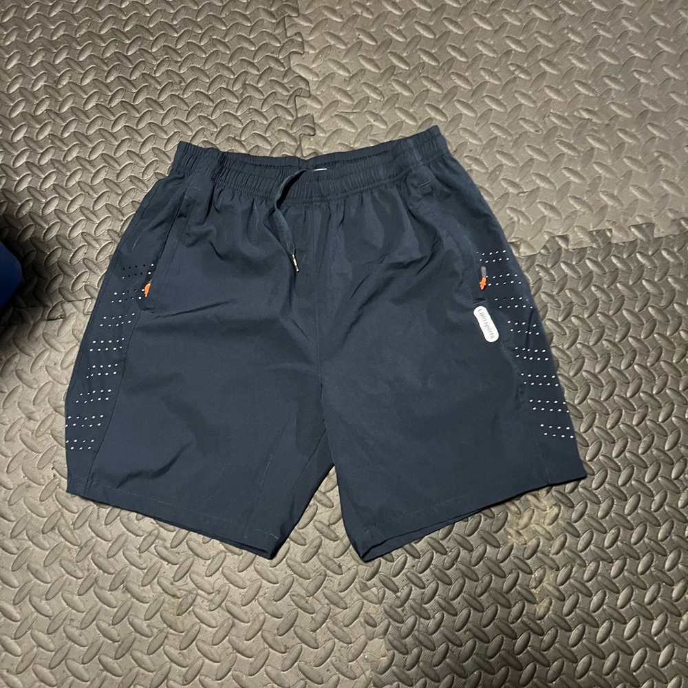 Libian Dark Blue Athletic Men's Shorts